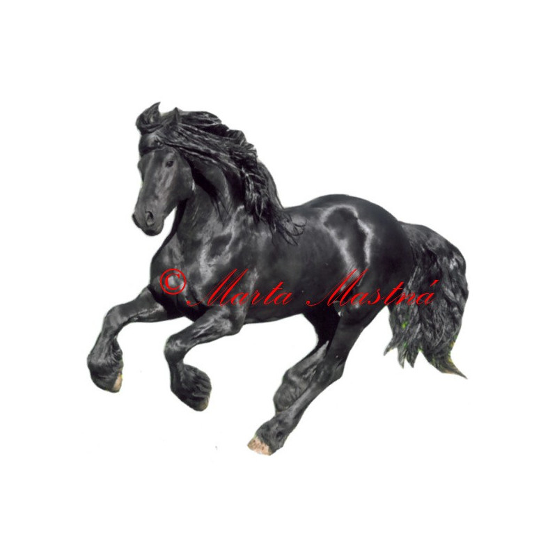 Samolepka fríský kůň Pieter van Diphoorn