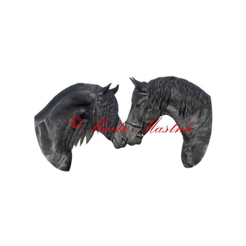 Samolepka fríský kůň