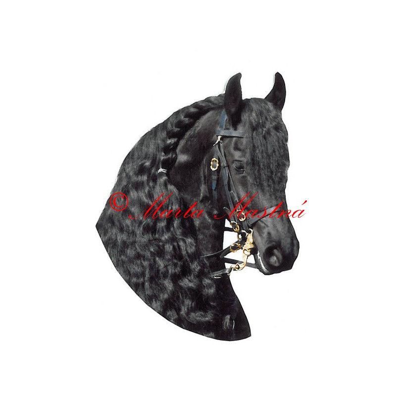 Samolepka fríský kůň