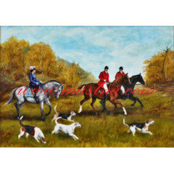 Autorský tisk ,,Parforsní hon"