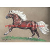 Autorský tisk kůň hafling