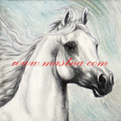 Autorský tisk arabský plnokrevník