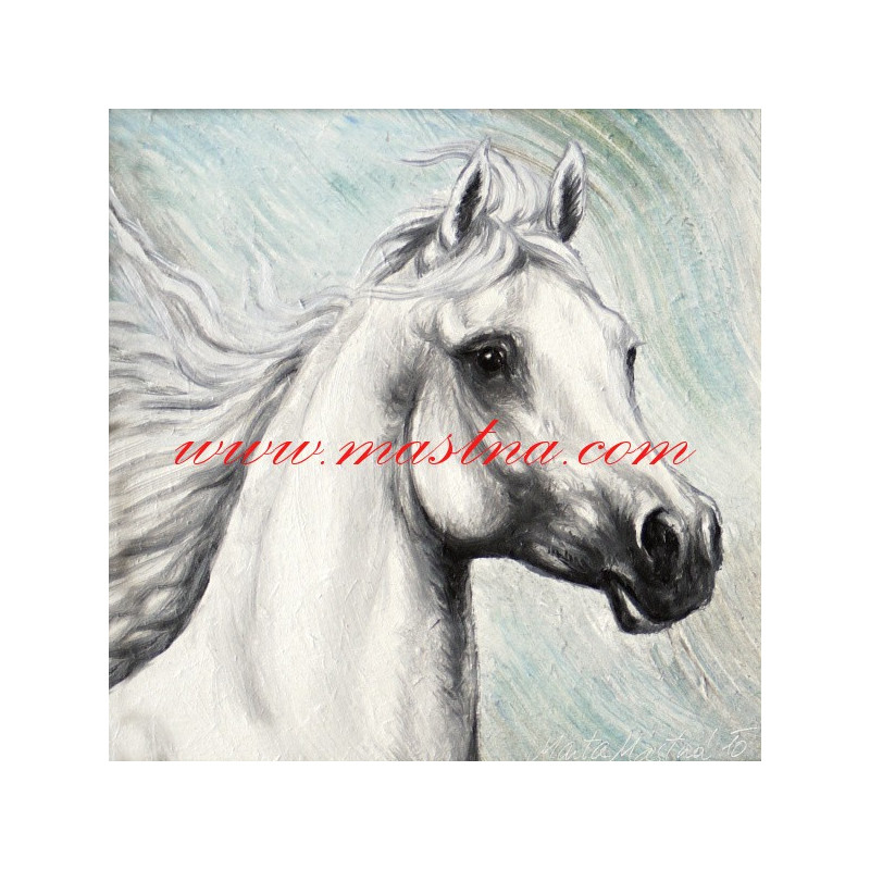 Autorský tisk arabský plnokrevník