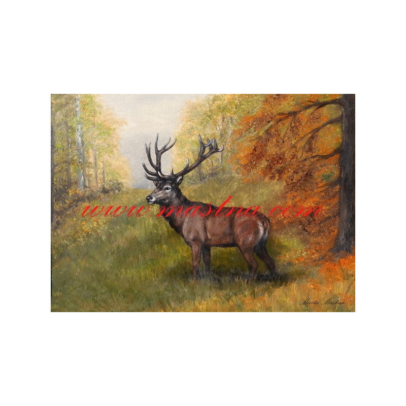 Autorský tisk jelen