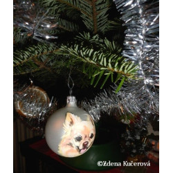 Skleněná ozdoba čivava