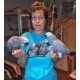 Malované tričko papoušek žako