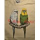 Malované tričko papoušek andulka