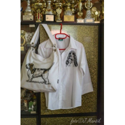 Malované košile vendéský baset