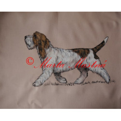 Malované polštářky vendéský baset