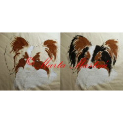 Malované tričko papilon