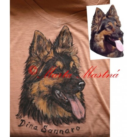 Malované tričko chodský pes