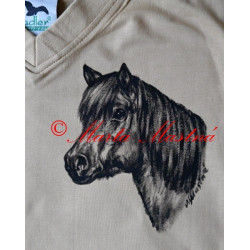 Malované tričko kůň