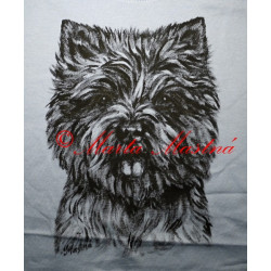 Malovaná trička kernteriér