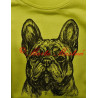 Malované tričko francouzský buldoček