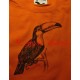Malované tričko tukan