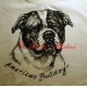 Malované tričko americký buldok