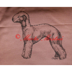 Malované polštářky bedlington teriér