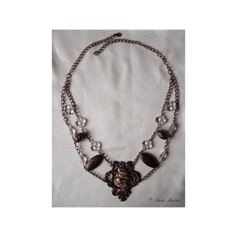 Ketlovaný náhrdelník v secesním stylu