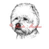 Autorský tisk west highland teriér, vestík