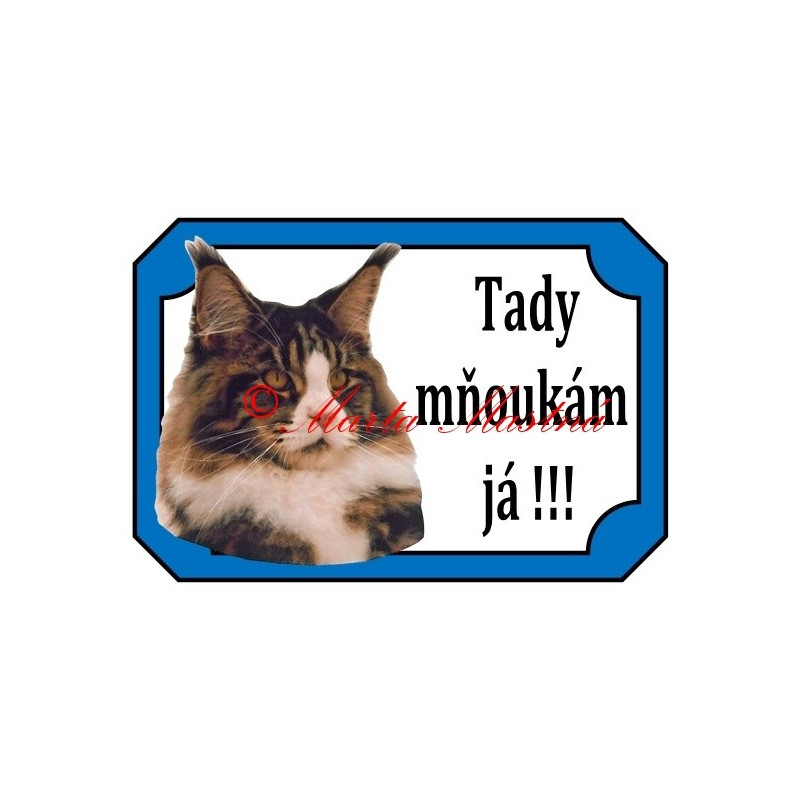 Tabulka kočka mainská mývalí