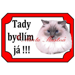 Tabulka kočka ragdoll