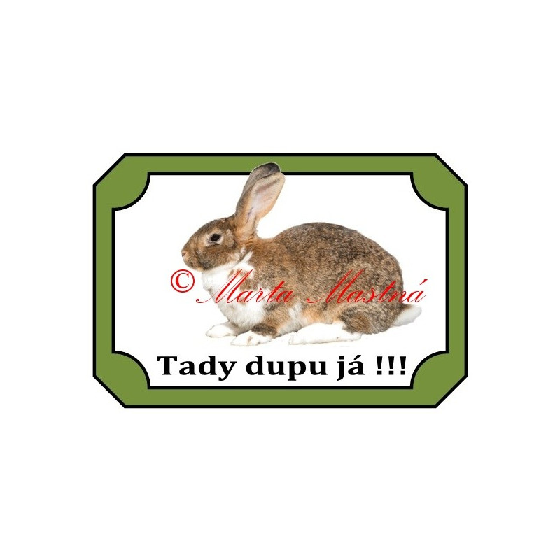 Tabulka králík strakáč