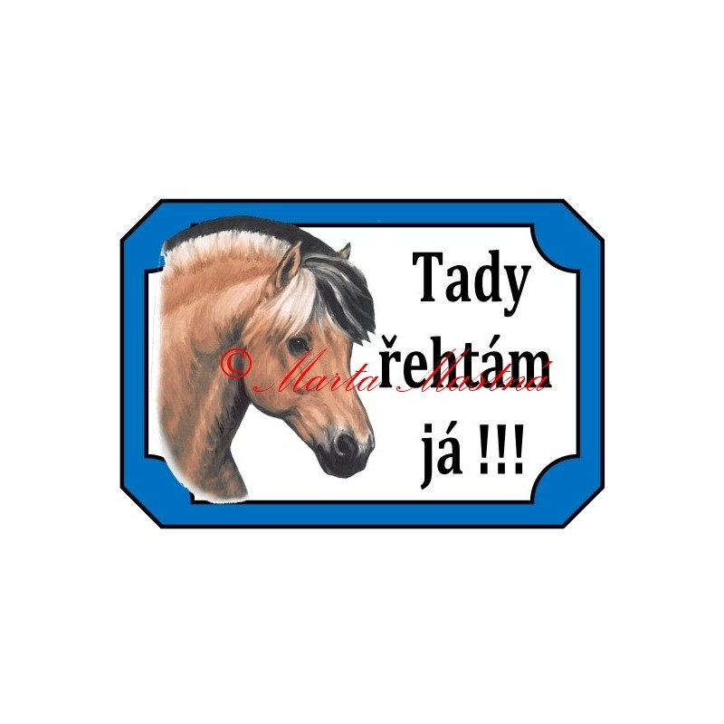 Tabulka kůň fjordský