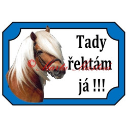Tabulka kůň hafling