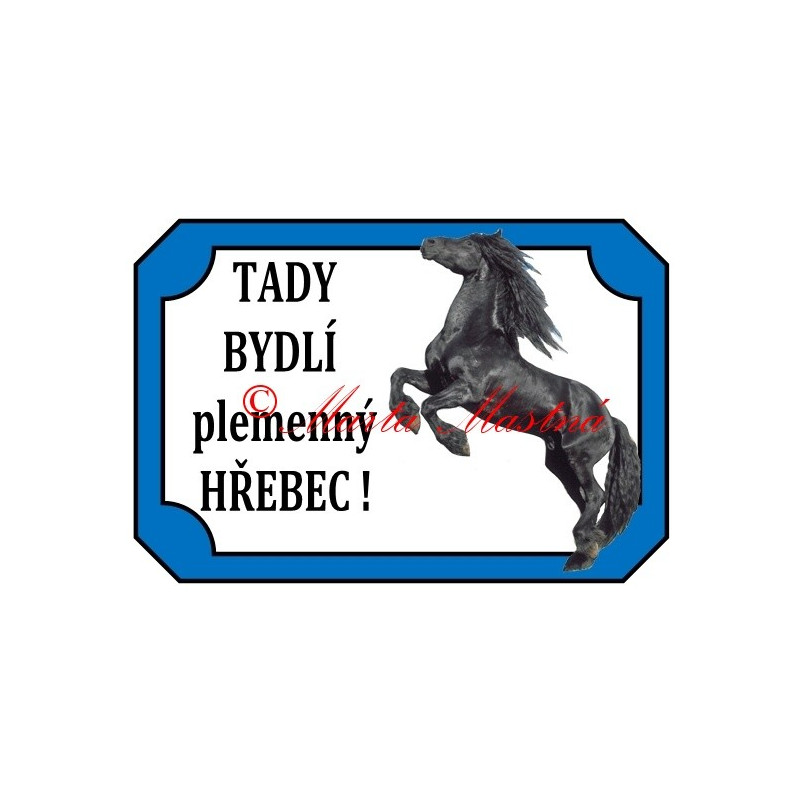 Tabulka kůň frís