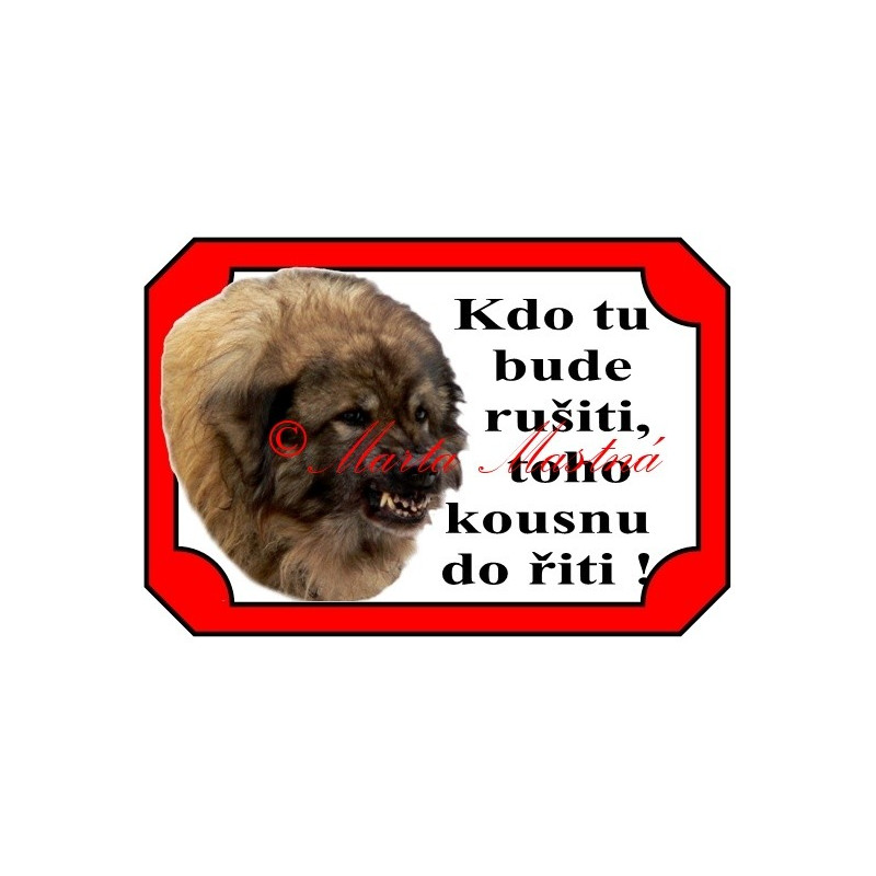 Tabulka šarplaninec, kavkazský pastevecký pes