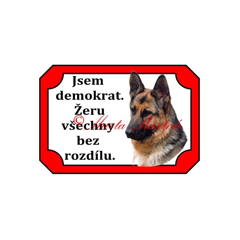 Tabulka německý ovčák