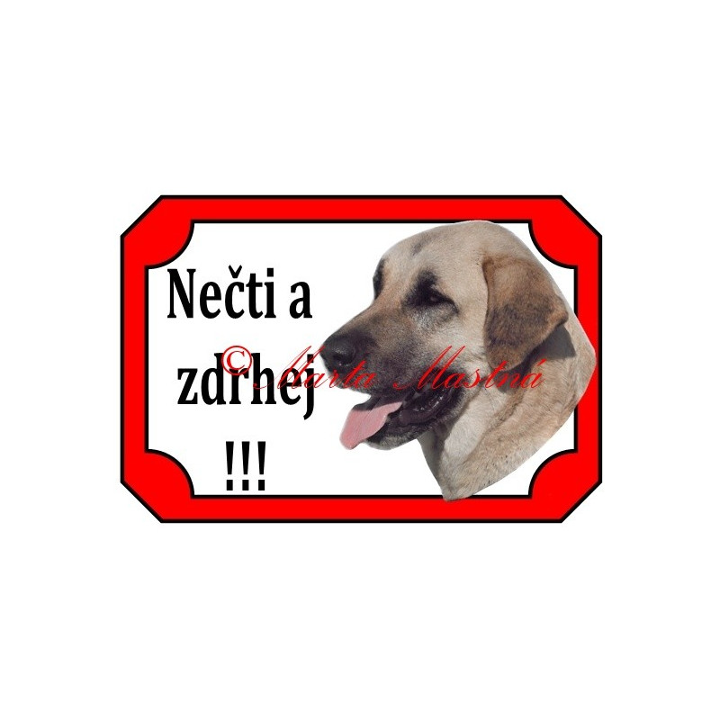 Tabulka anatolský pastevecký pes, kangal