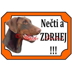 Tabulka dobrman hnědý