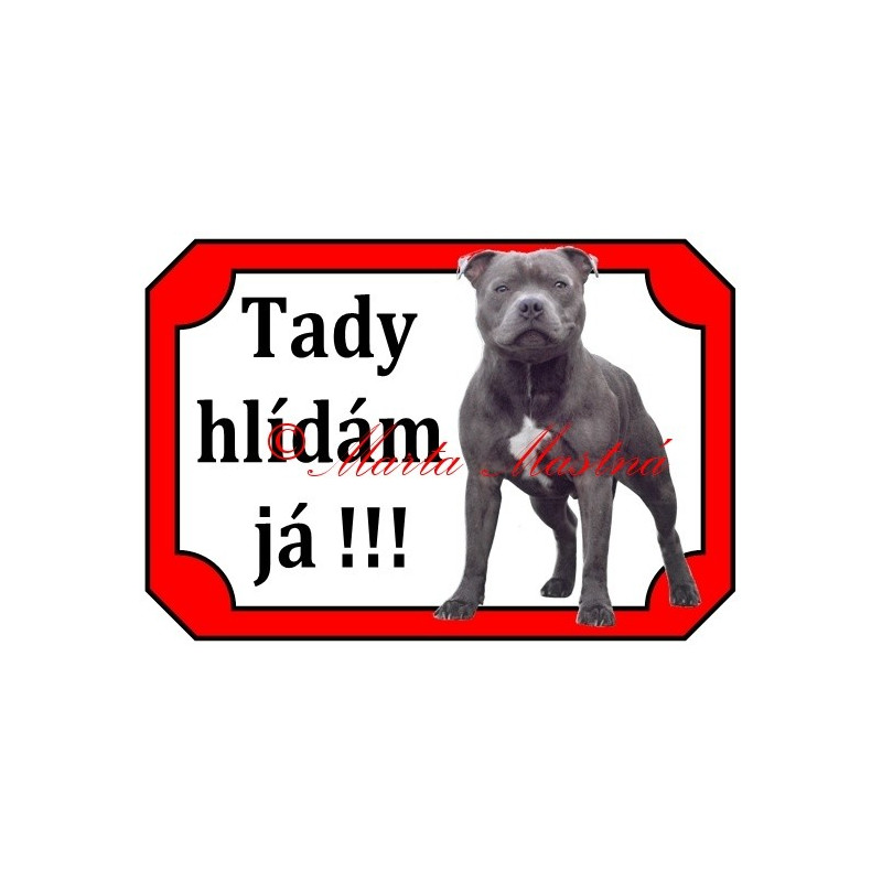 Tabulka stafordšírský bulteriér