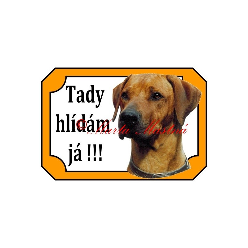 Tabulka rhodéský ridgeback