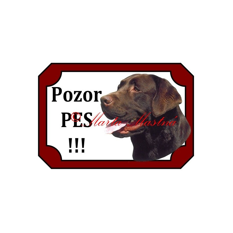 Tabulka labrador retrívr hnědý