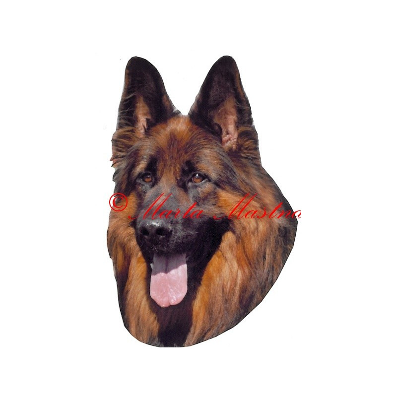 Samolepka německý ovčák dlouhosrstý