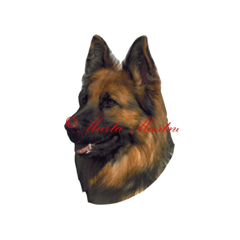 Samolepka německý ovčák dlouhosrstý