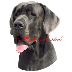 Samolepka německá doga