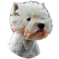 Samolepka vestík, west highland teriér