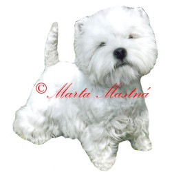 Samolepka vestík, west highland teriér