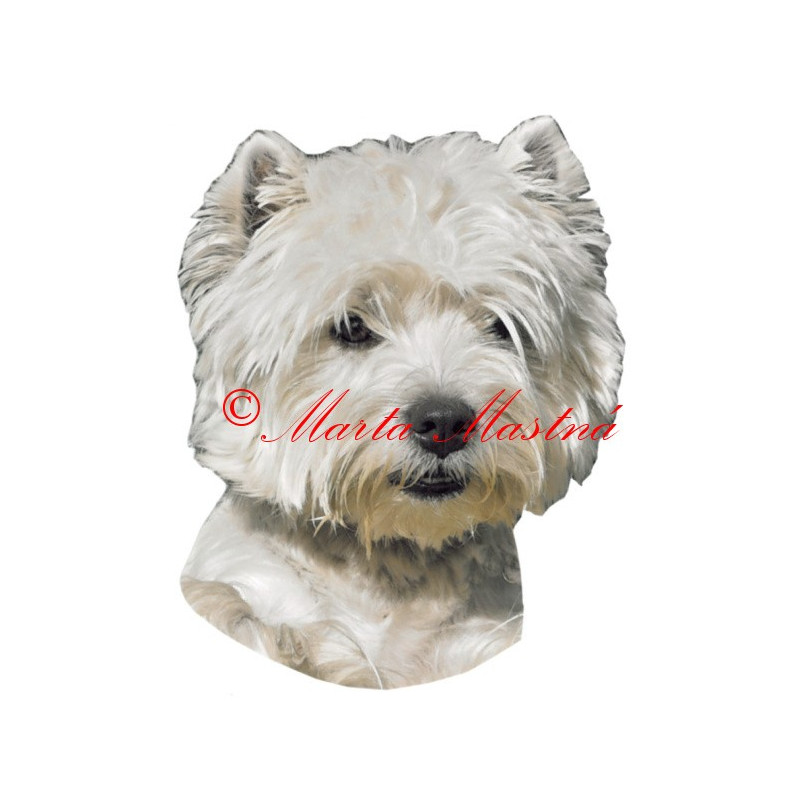 Samolepka vestík, west highland teriér