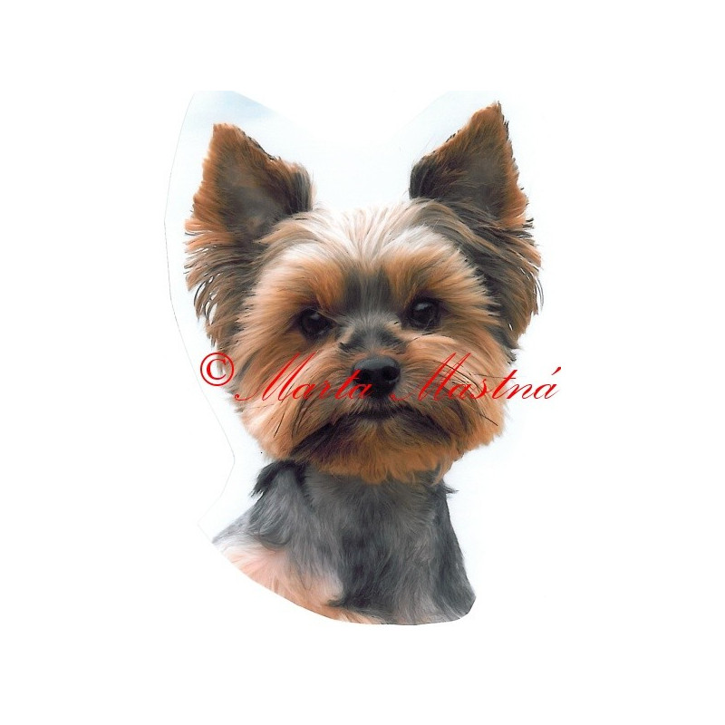 Samolepka jorkšír teriér