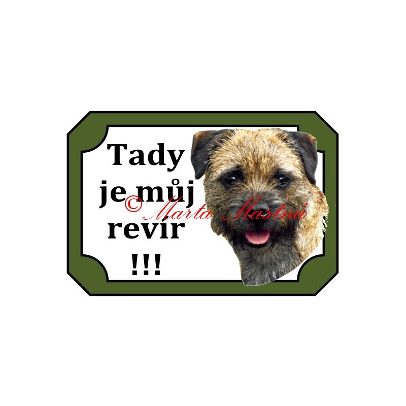 Tabulka border teriér