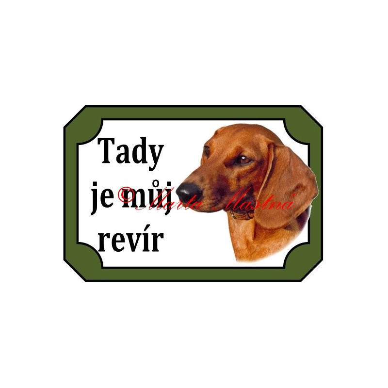 Tabulka jezevčík hladkosrstý