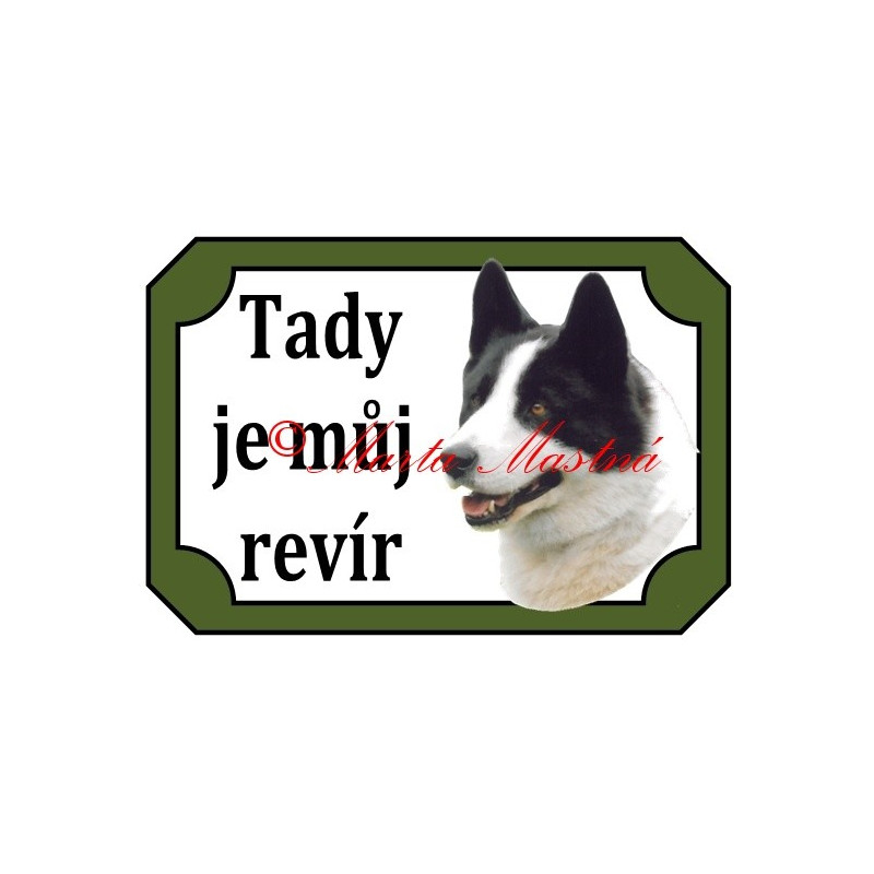 Tabulka karelský medvědí pes