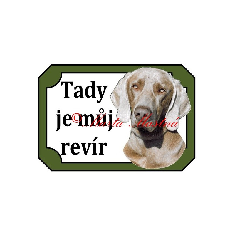 Tabulka výmarský ohař