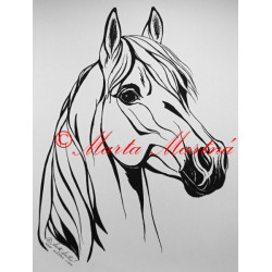 Samolepka kůň