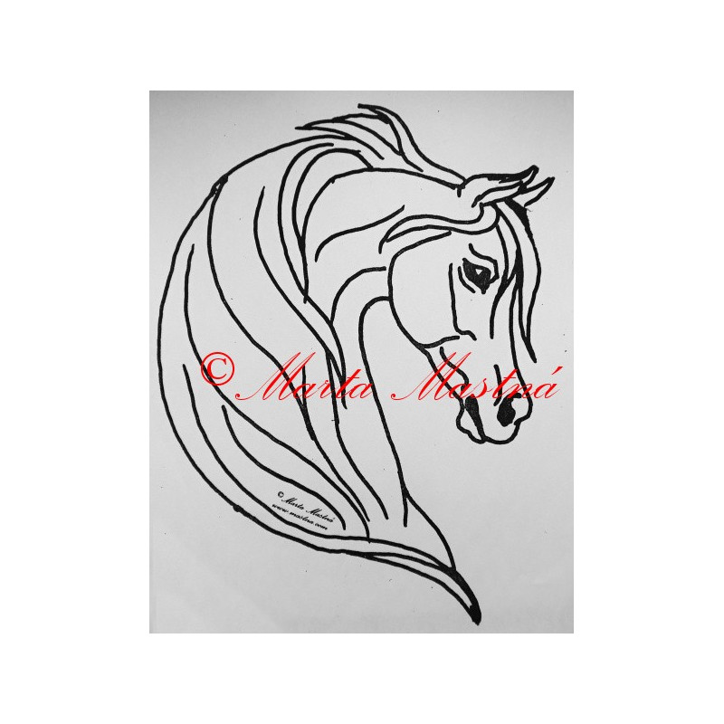 Samolepka kůň