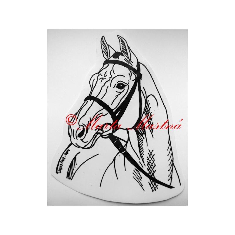 Samolepka kůň teplokrevník